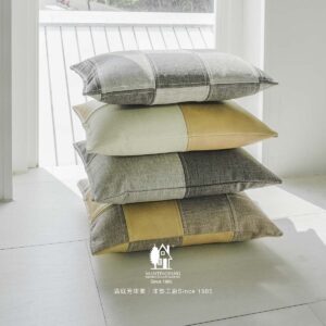 方格午安枕 貓抓皮革 公益
